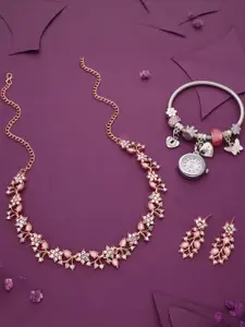 Anouk Gold-Plated Bracelet & Necklace Set