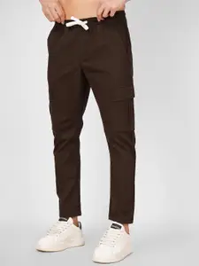 SWISS HORN Men Regular Fit Cotton Cargos Trousers