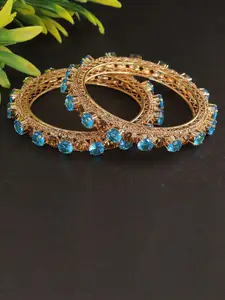 LAVAZZA Set Of 2 American Diamond Studded Bangles
