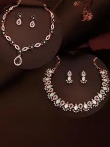 Anouk Gold-Plated Earring & Necklace Set