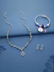 Anouk Gold-Plated Bracelet & Necklace Set