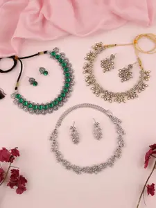 Anouk Gold-Plated Earring & Necklace Set