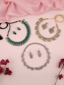 Anouk Gold-Plated Earring & Necklace Set