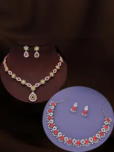 Anouk Gold-Plated Earring & Necklace Set