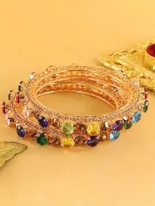 LAVAZZA Set Of 2 American Diamond Studded Bangles