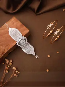 Anouk Gold-Plated Bangle & Bracelet Set