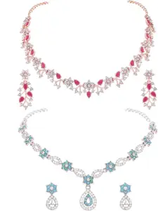 Anouk Gold-Plated Earring & Necklace Set