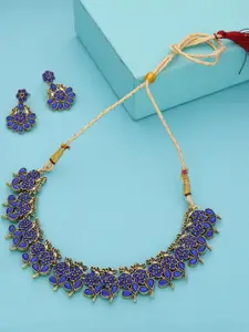 Anouk Gold-Plated Earring & Necklace Set