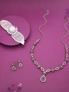 Anouk Gold-Plated Bracelet & Necklace Set