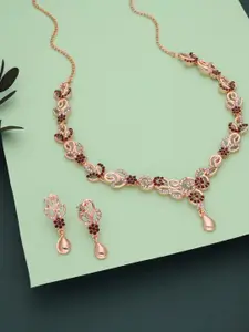 Anouk Gold-Plated Earring & Necklace Set