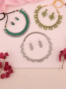 Anouk Gold-Plated Earring & Necklace Set