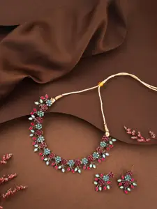 Anouk Gold-Plated Earring & Necklace Set