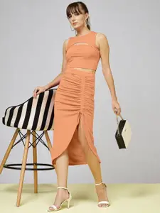 The Roadster Lifestyle Co Pencil Midi Skirt