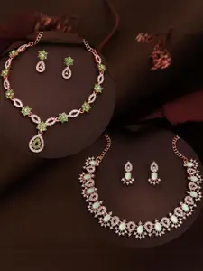 Anouk Gold-Plated Earring & Necklace Set