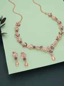 Anouk Gold-Plated Earring & Necklace Set