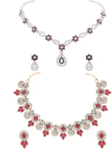 Anouk Gold-Plated Earring & Necklace Set