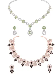 Anouk Gold-Plated Earring & Necklace Set