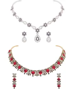 Anouk Gold-Plated Earring & Necklace Set