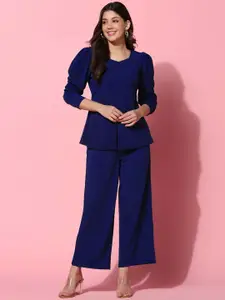 SRUTVA FASHION V-Neck Top With Palazzo Co-Ords