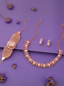 Anouk Gold-Plated Bracelet & Necklace Set