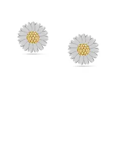 LeCalla 925 Sterling Silver 14K Gold Plated Floral Shaped Studs