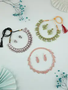 Anouk Gold-Plated Earring & Necklace Set