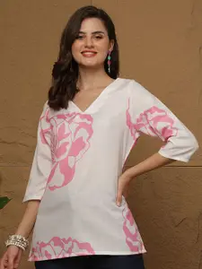 Anouk Rustic Women Ethnic Motifs Printed V-Neck Kurti