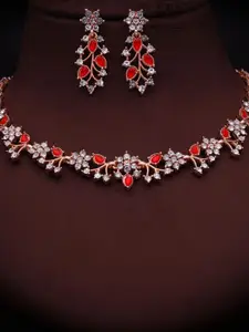 Anouk Gold-Plated Earring & Necklace Set