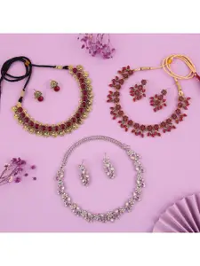 Anouk Gold-Plated Earring & Necklace Set