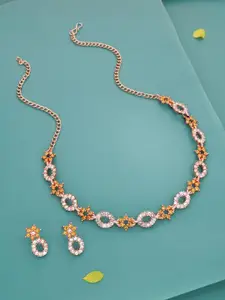 Anouk Gold-Plated Earring & Necklace Set