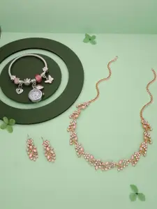 Anouk Gold-Plated Bracelet & Necklace Set