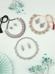 Anouk Gold-Plated Earring & Necklace Set