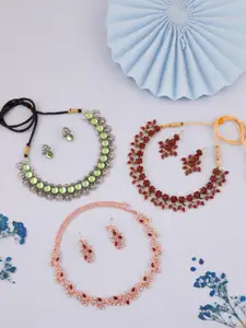 Anouk Gold-Plated Earring & Necklace Set