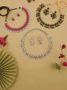 Anouk Gold-Plated Earring & Necklace Set