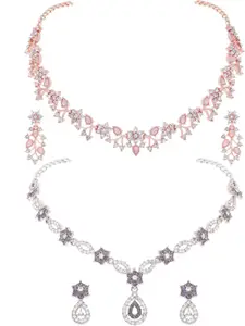 Anouk Gold-Plated Earring & Necklace Set