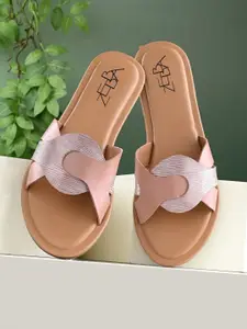 Zebba Women Open Toe Flats with Bows