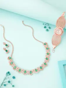 Anouk Gold-Plated Bracelet & Necklace Set