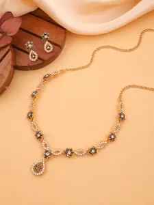 Anouk Gold-Plated Earring & Necklace Set