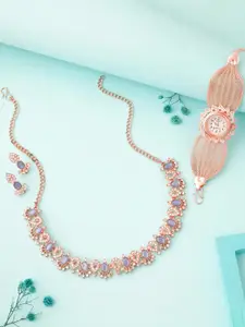 Anouk Gold-Plated Bracelet & Necklace Set