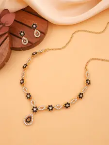 Anouk Gold-Plated Earring & Necklace Set