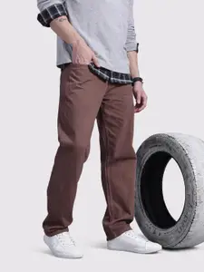 The Roadster Life Co. Men Straight Fit Pure Cotton Jeans