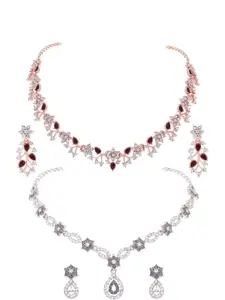Anouk Gold-Plated Earring & Necklace Set