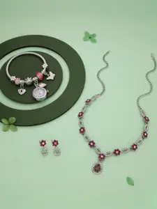 Anouk Gold-Plated Bracelet & Necklace Set