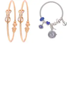 Anouk Gold-Plated Bangle & Bracelet Set