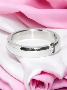 DressBerry Cubic Zirconia Studded Finger Ring