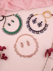 Anouk Gold-Plated Earring & Necklace Set