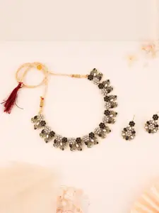 Anouk Gold-Plated Earring & Necklace Set