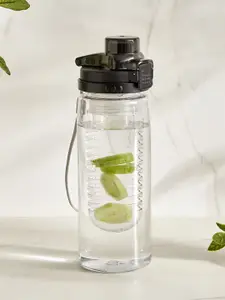 Home Centre Black Single Plastic Solid Water Bottle