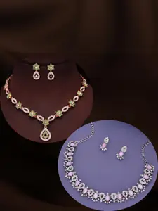 Anouk Gold-Plated Earring & Necklace Set