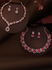 Anouk Gold-Plated Earring & Necklace Set